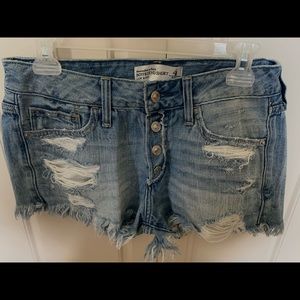 A&F Women’s Low Rise Boyfriend Denim Short
